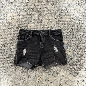 RSQ Girls Vintage High Rise Distressed Black